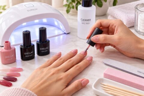 Shellac selber machen mit UV-LED-Lampe, Farblack, Base Coat und Top Coat zuhause